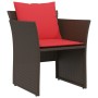 Sillón de jardín con reposapiés ratán sintético marrón de , Conjuntos de jardín - Ref: Foro24-368622, Precio: 122,96 €, Descu...