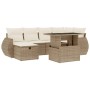 Set sofás de jardín 7 piezas y cojines ratán sintético beige de , Conjuntos de jardín - Ref: Foro24-3275138, Precio: 545,88 €...
