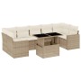 Set de sofás de jardín y cojines 8 piezas ratán sintético beige de , Conjuntos de jardín - Ref: Foro24-3267148, Precio: 585,4...