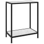 Tempered glass white console table 60x35x75 cm by vidaXL, Side tables - Ref: Foro24-322829, Price: 54,40 €, Discount: %