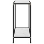 Mesa de consola vidrio templado blanco 60x35x75 cm de vidaXL, Mesas auxiliares - Ref: Foro24-322829, Precio: 55,62 €, Descuen...