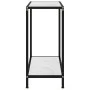 Mesa de consola vidrio templado blanco 60x35x75 cm de vidaXL, Mesas auxiliares - Ref: Foro24-322829, Precio: 54,40 €, Descuen...