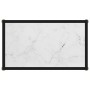 Mesa de consola vidrio templado blanco 60x35x75 cm de vidaXL, Mesas auxiliares - Ref: Foro24-322829, Precio: 55,62 €, Descuen...