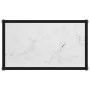 Mesa de consola vidrio templado blanco 60x35x75 cm de vidaXL, Mesas auxiliares - Ref: Foro24-322829, Precio: 54,40 €, Descuen...