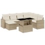 Set de sofás de jardín y cojines 8 piezas ratán sintético beige de , Conjuntos de jardín - Ref: Foro24-3267438, Precio: 547,4...