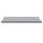 Toldo retráctil automático gris antracita y blanco 600x300 cm de , Toldos - Ref: Foro24-3310245, Precio: 504,41 €, Descuento: %