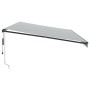 Toldo retráctil automático gris antracita y blanco 600x300 cm de , Toldos - Ref: Foro24-3310245, Precio: 504,41 €, Descuento: %