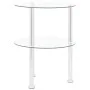 Side table with 2 levels, made of transparent tempered glass, 38 cm. by vidaXL, Side tables - Ref: Foro24-322787, Price: 32,3...