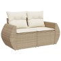 Juego de sofás jardín con cojines 6 pzas ratán sintético beige de , Conjuntos de jardín - Ref: Foro24-3268528, Precio: 483,47...