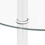Mesa auxiliar 2 niveles vidrio templado transparente 38 cm de vidaXL, Mesas auxiliares - Ref: Foro24-322787, Precio: 33,25 €,...