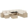 Set de sofás de jardín 9 pzas con cojines ratán sintético beige de , Conjuntos de jardín - Ref: Foro24-3269358, Precio: 627,4...