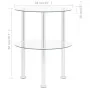 Mesa auxiliar 2 niveles vidrio templado transparente 38 cm de vidaXL, Mesas auxiliares - Ref: Foro24-322787, Precio: 32,38 €,...