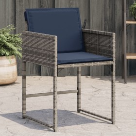 Sillones de jardín con cojines 4 uds ratán sintético gris de , Sillas de jardín - Ref: Foro24-4007482, Precio: 163,96 €, Desc...