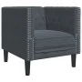Set sofás Chesterfield con cojines 3 pzs terciopelo gris oscuro de , Sofás - Ref: Foro24-3209282, Precio: 801,07 €, Descuento: %
