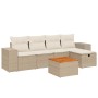 Juego de sofás jardín con cojines 6 pzas ratán sintético beige de , Conjuntos de jardín - Ref: Foro24-3265167, Precio: 390,50...