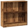 Estantería madera de ingeniería color envejecido 80x24x76 cm de , Librerías y estanterías - Ref: Foro24-857833, Precio: 44,89...