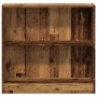 Estantería madera de ingeniería color envejecido 80x24x76 cm de , Librerías y estanterías - Ref: Foro24-857833, Precio: 44,89...