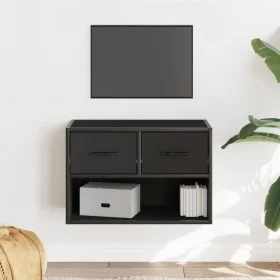 Mueble de TV metal y madera de ingeniería negro 60x31x39,5 cm de , Muebles TV - Ref: Foro24-848909, Precio: 52,21 €, Descuent...