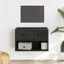 Mueble de TV metal y madera de ingeniería negro 60x31x39,5 cm de , Muebles TV - Ref: Foro24-848909, Precio: 52,21 €, Descuent...
