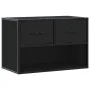 Mueble de TV metal y madera de ingeniería negro 60x31x39,5 cm de , Muebles TV - Ref: Foro24-848909, Precio: 52,21 €, Descuent...