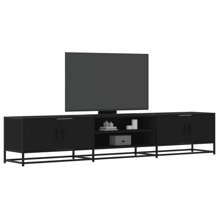 Mueble para TV madera de ingeniería negro 210x35x41 cm de , Muebles TV - Ref: Foro24-3300780, Precio: 126,12 €, Descuento: %