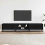 Mueble para TV madera de ingeniería negro 210x35x41 cm de , Muebles TV - Ref: Foro24-3300780, Precio: 126,12 €, Descuento: %