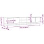 Mueble para TV madera de ingeniería roble ahumado 210x35x41 cm de , Muebles TV - Ref: Foro24-3300782, Precio: 117,62 €, Descu...