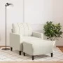 Sillón con taburete terciopelo crema 60 cm von , Sofas - Ref: Foro24-3278265, Preis: 199,90 €, Rabatt: %