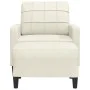 Sillón con taburete terciopelo crema 60 cm von , Sofas - Ref: Foro24-3278265, Preis: 199,90 €, Rabatt: %