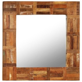 Espejo de pared de madera maciza reciclada 60x60 cm en Espejos | Comprar online en Foru.es