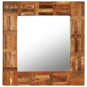 Espejo de pared de madera maciza reciclada 60x60 cm en Espejos | Comprar online en Foru.es