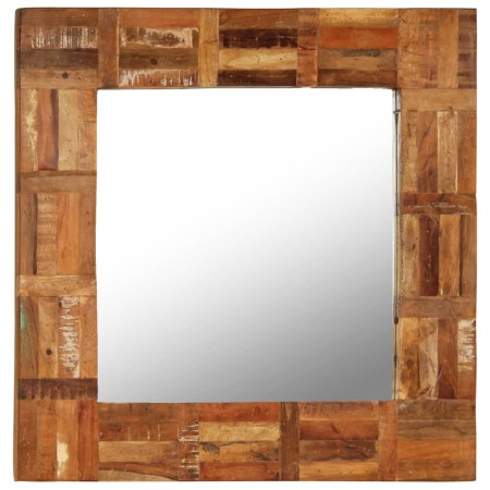 Espejo de pared de madera maciza reciclada 60x60 cm en Espejos | Comprar online en Foru.es