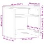 Mesita de noche madera de ingeniería roble artisian 40x30x40 cm de , Mesitas de noche - Ref: Foro24-855764, Precio: 31,87 €, ...