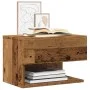 Mesita de noche de pared madera envejecida by , Nightstands - Ref: Foro24-856821, Price: 71,34 €, Discount: %