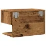 Mesita de noche de pared madera envejecida by , Nightstands - Ref: Foro24-856821, Price: 71,34 €, Discount: %