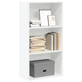 Estantería de madera de ingeniería blanca 60x30x114 cm de , Librerías y estanterías - Ref: Foro24-857899, Precio: 48,67 €, De...