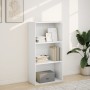 Estantería de madera de ingeniería blanca 60x30x114 cm de , Librerías y estanterías - Ref: Foro24-857899, Precio: 49,02 €, De...