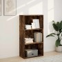 Estantería madera de ingeniería roble ahumado 60x30x114 cm de , Librerías y estanterías - Ref: Foro24-857903, Precio: 51,56 €...