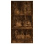Estantería madera de ingeniería roble ahumado 60x30x114 cm de , Librerías y estanterías - Ref: Foro24-857903, Precio: 51,56 €...