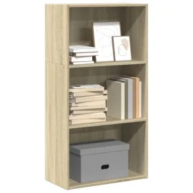 Estantería de madera de ingeniería roble Sonoma 60x30x114 cm de , Librerías y estanterías - Ref: Foro24-857901, Precio: 55,67...