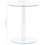 Mesa de centro de vidrio templado transparente 40 cm de vidaXL, Mesas de centro - Ref: Foro24-322780, Precio: 43,32 €, Descue...