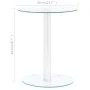 Mesa de centro de vidrio templado transparente 40 cm de vidaXL, Mesas de centro - Ref: Foro24-322780, Precio: 42,35 €, Descue...