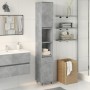 Armario de baño madera contrachapada gris hormigón 30x30x190 cm de , Muebles de baño - Ref: Foro24-857195, Precio: 78,27 €, D...