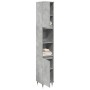 Armario de baño madera contrachapada gris hormigón 30x30x190 cm de , Muebles de baño - Ref: Foro24-857195, Precio: 78,27 €, D...