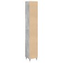 Armario de baño madera contrachapada gris hormigón 30x30x190 cm de , Muebles de baño - Ref: Foro24-857195, Precio: 78,27 €, D...