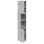 Armario de baño madera contrachapada gris hormigón 30x30x190 cm de , Muebles de baño - Ref: Foro24-857195, Precio: 78,27 €, D...