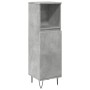 Armario de baño madera contrachapada gris hormigón 30x30x100 cm de , Muebles de baño - Ref: Foro24-857207, Precio: 47,23 €, D...