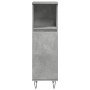 Armario de baño madera contrachapada gris hormigón 30x30x100 cm de , Muebles de baño - Ref: Foro24-857207, Precio: 47,23 €, D...