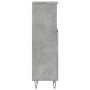 Armario de baño madera contrachapada gris hormigón 30x30x100 cm de , Muebles de baño - Ref: Foro24-857207, Precio: 47,23 €, D...