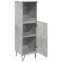 Armario de baño madera contrachapada gris hormigón 30x30x100 cm de , Muebles de baño - Ref: Foro24-857207, Precio: 47,23 €, D...